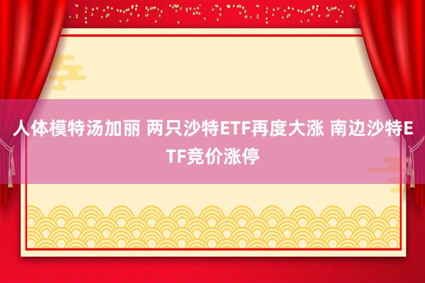 人体模特汤加丽 两只沙特ETF再度大涨 南边沙特ETF竞价涨停