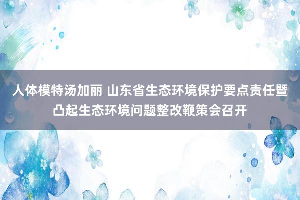人体模特汤加丽 山东省生态环境保护要点责任暨凸起生态环境问题整改鞭策会召开